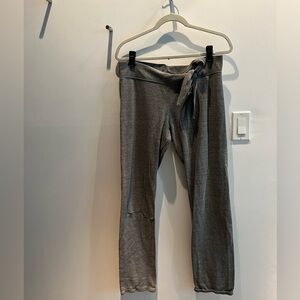 Monrow grey tie sweatpants